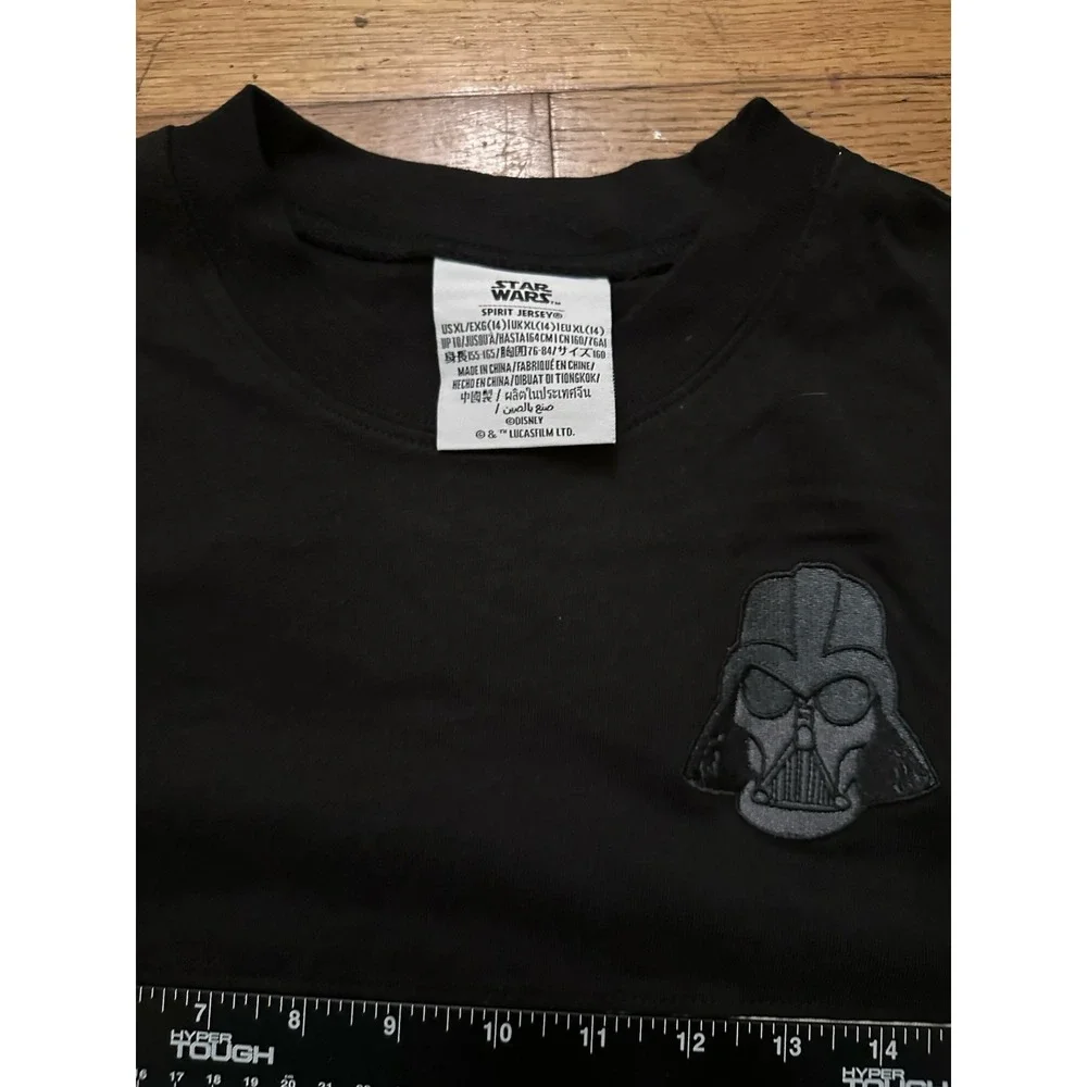 Star Wars Spirit Jersey Kids Youth XL Black Darth Vader MTFBWY Disney Parks NWT